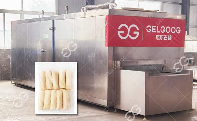 Spring Roll IQF Freezer Machine